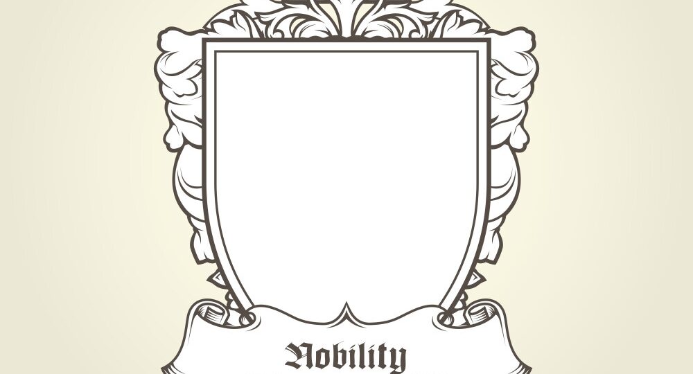 Blank Template Of Coat Arms Shield Royalty Free Vector