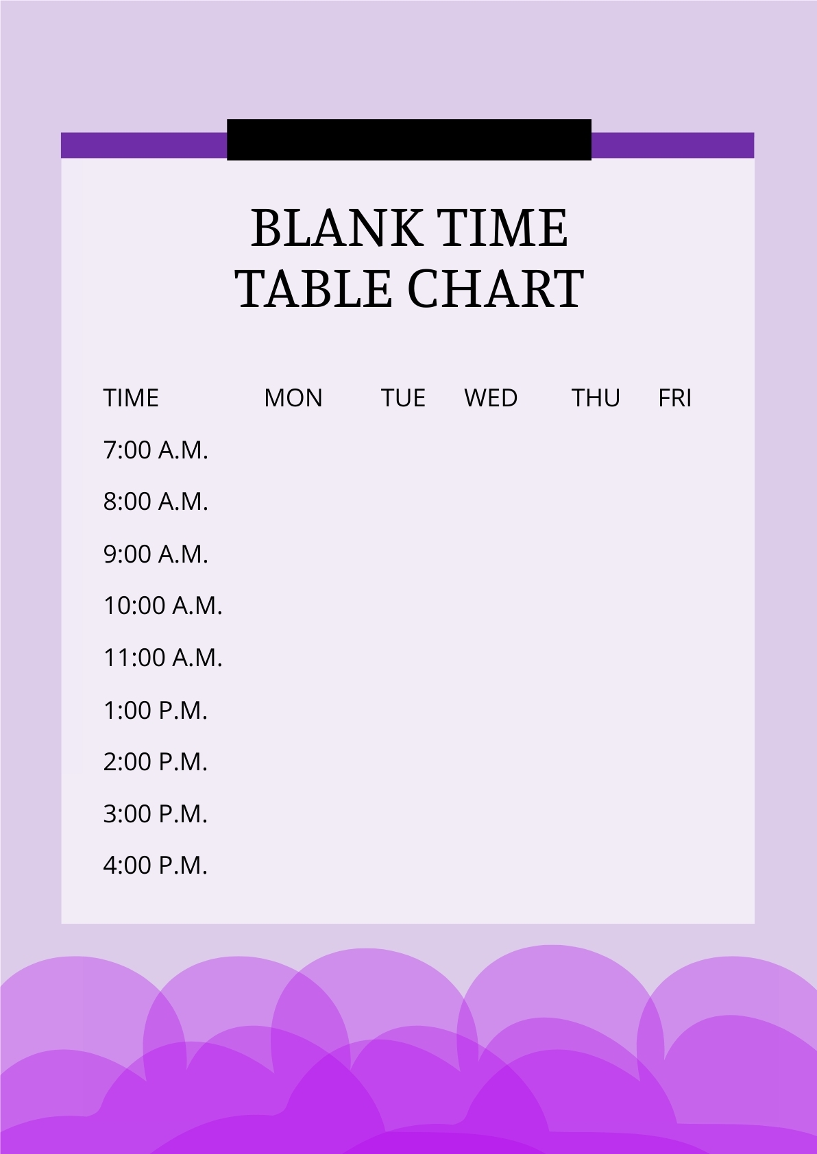 Free Printable Blank Timetables Free Printable Blank Timetables