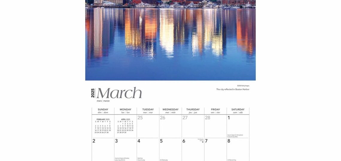 Boston Calendar 2025