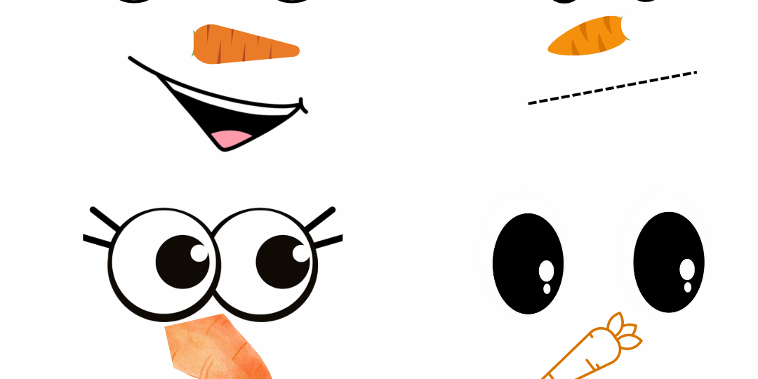 Bring Your Snowman To Life With These Free Printable Faces
