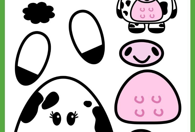 Build A Cow Holstein Dairy Cow U0026 Bull Free Printable Templates