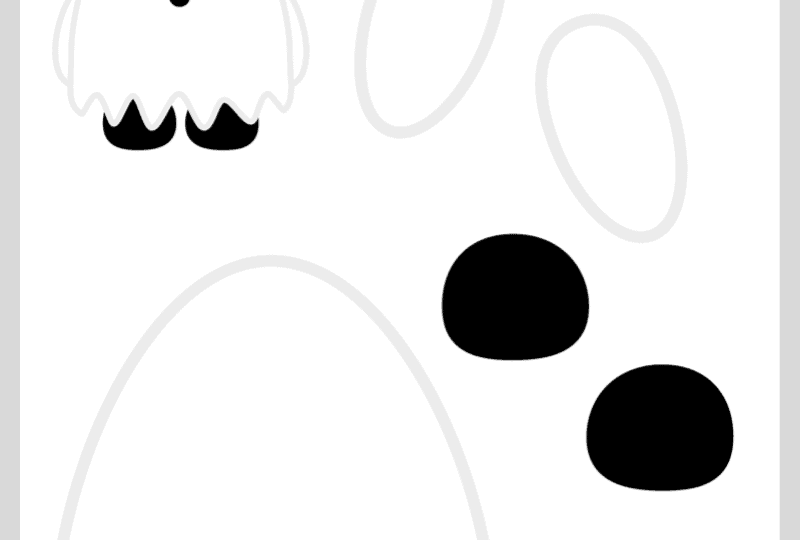 Build a Ghost Free Printable Halloween Paper Ghost Template