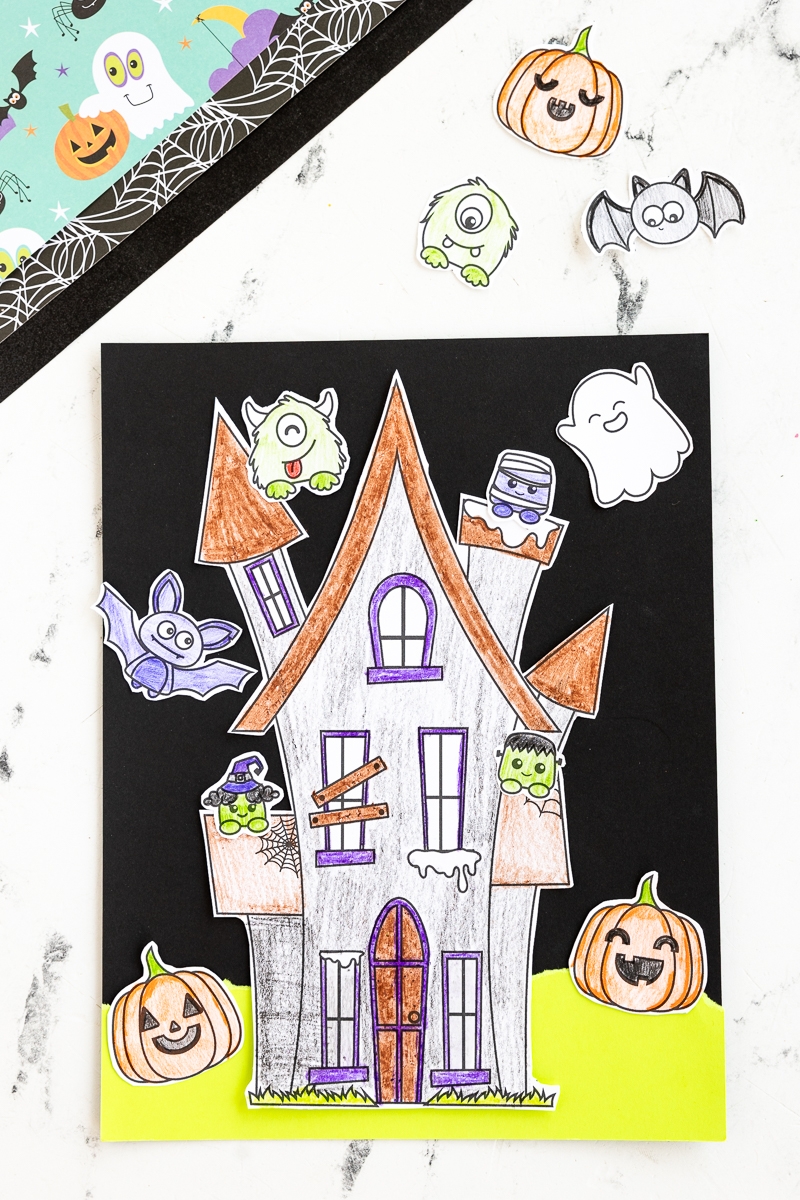 Haunted House Template Printable Free Download