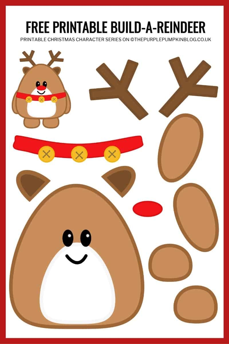 Free Printable Reindeer Template Pdf Free Printable Reindeer Template Pdf