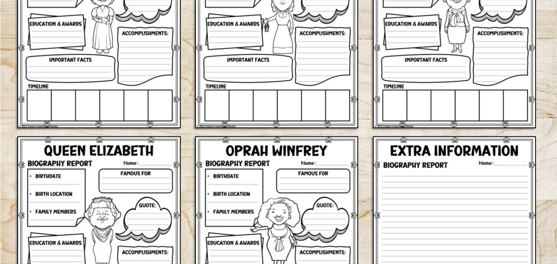 BUNDLE Women s History Month Research Project Bulletin Board Biography Template Made By Teachers