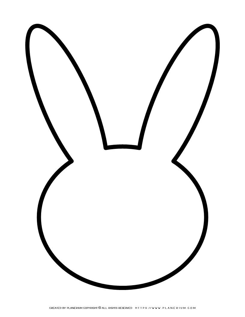Bunny Face Outline Template Crafty Fun Awaits 