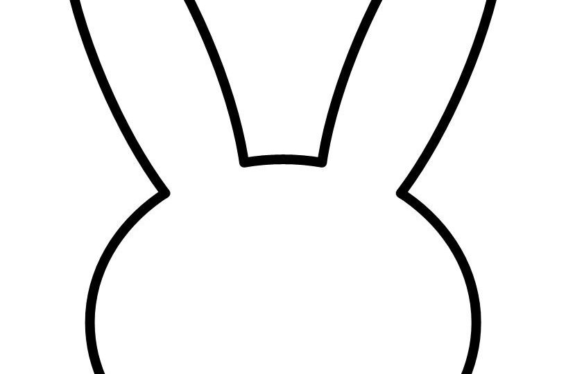 Bunny Face Outline Template Crafty Fun Awaits