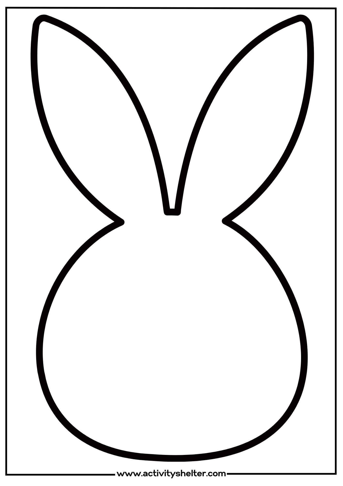 Bunny Face Template Free Printable