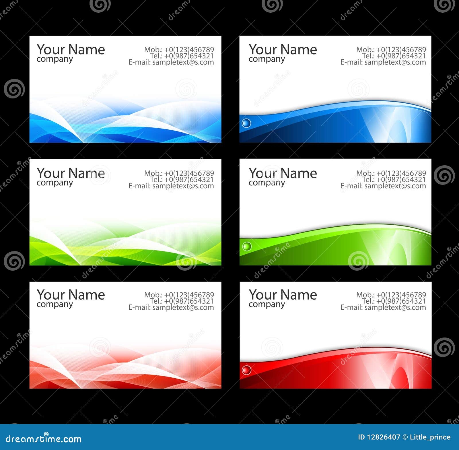 Free Printable Business Card Templates 123