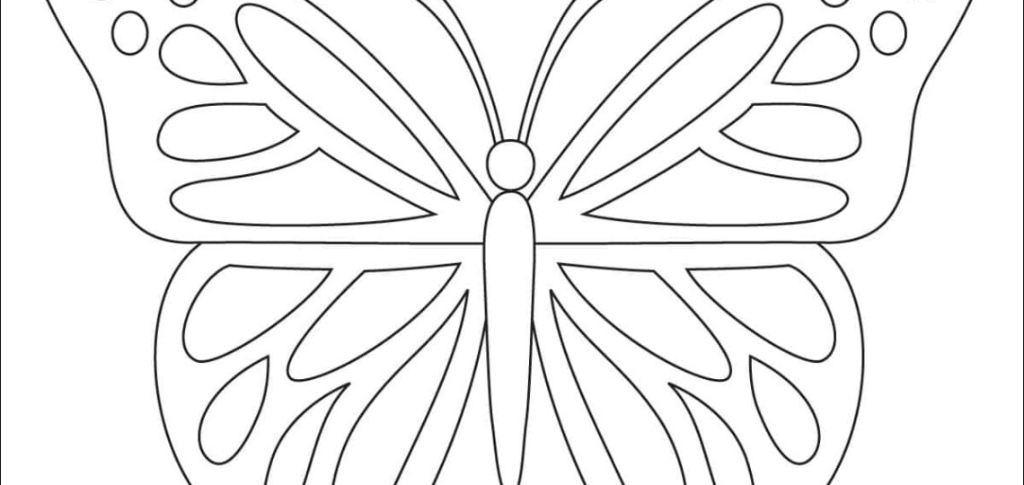 Butterfly Coloring Page Free Printable Sheets For Kids