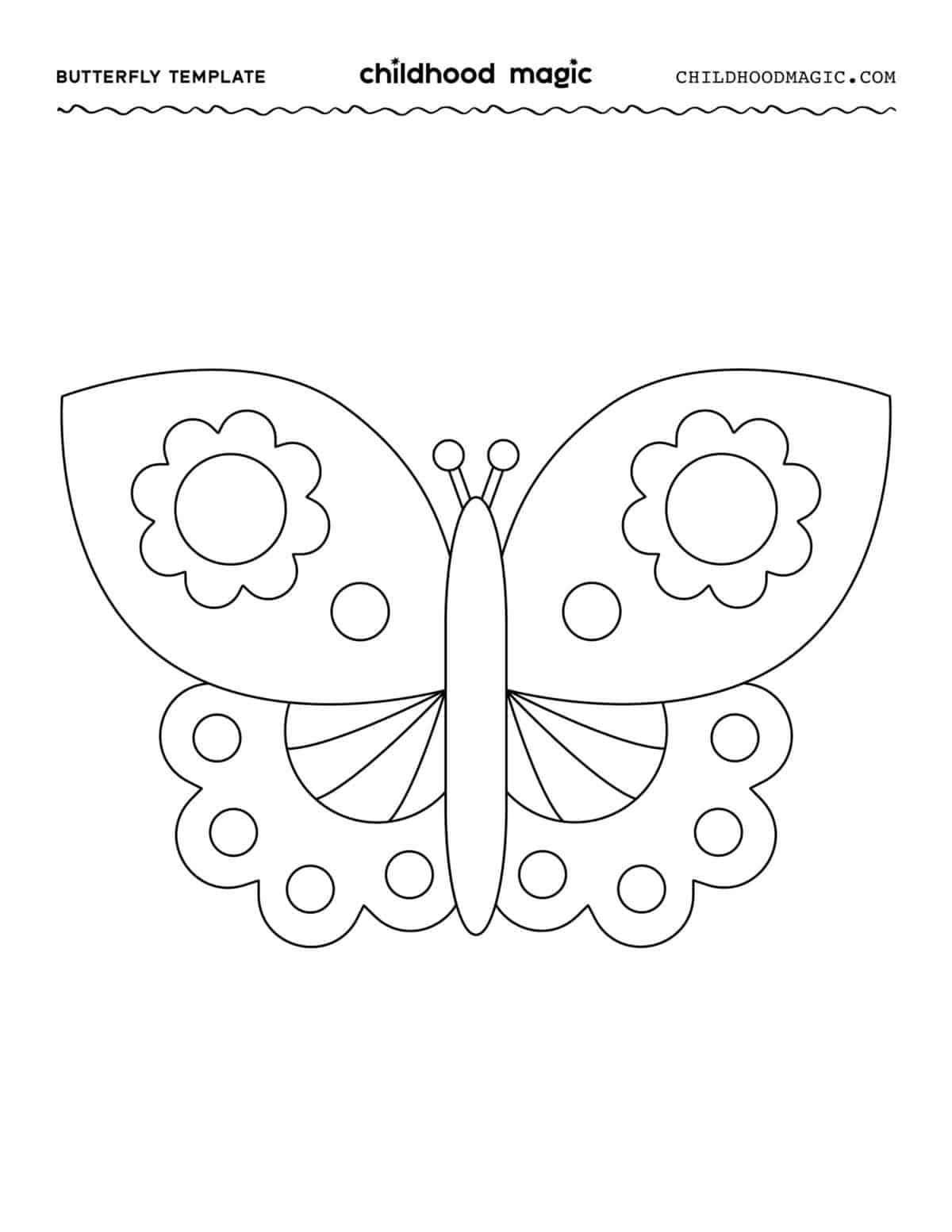 Butterfly Template Childhood Magic Butterfly Template Childhood Magic