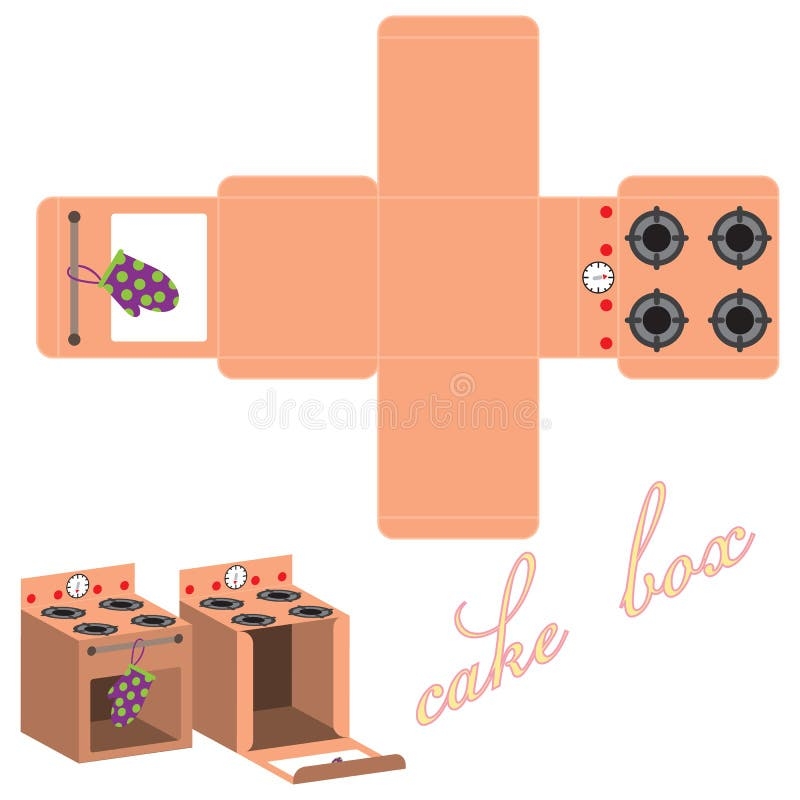 Cake Box Template Stock Illustrations 6 897 Cake Box Template Stock Illustrations Vectors U0026 Clipart Dreamstime