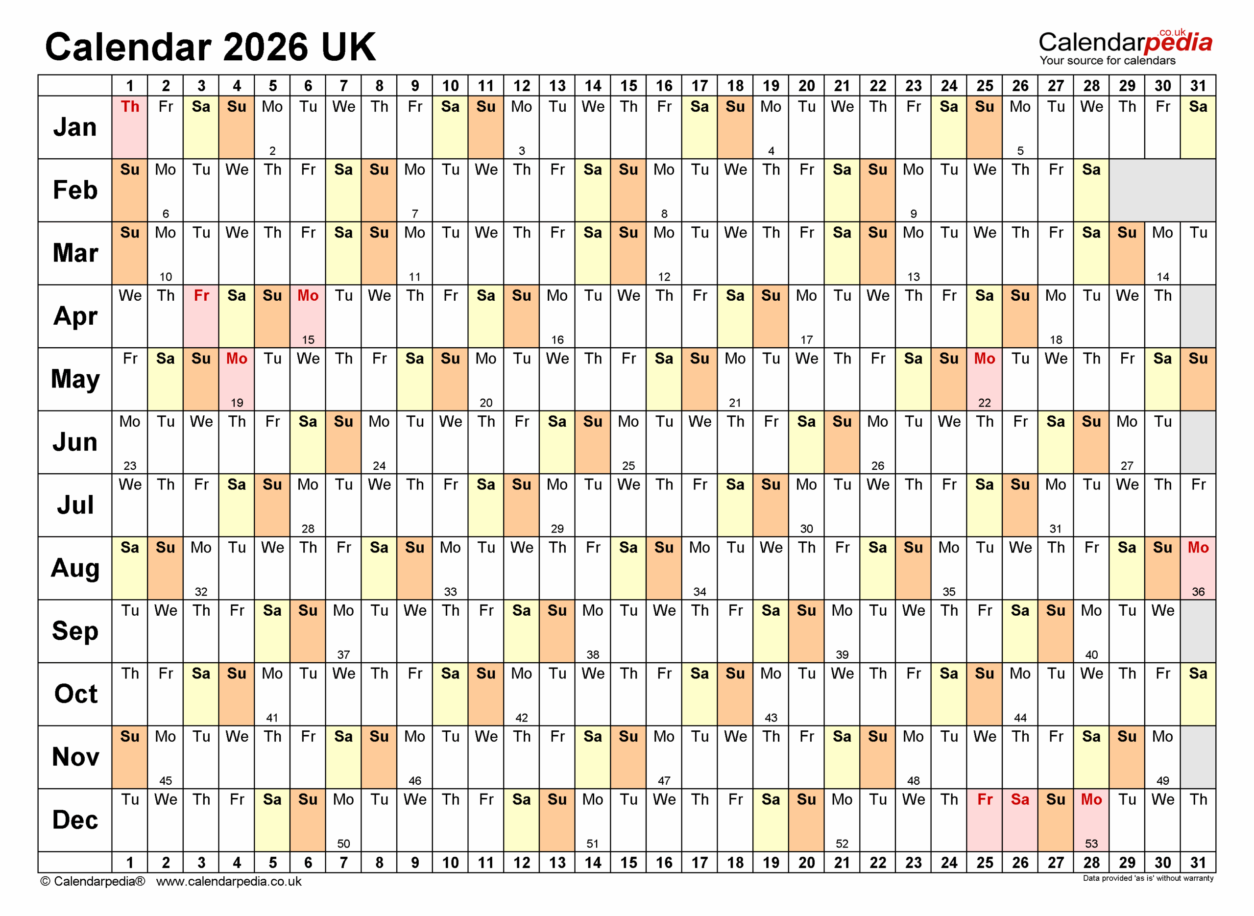 2026 March Calendar Excel