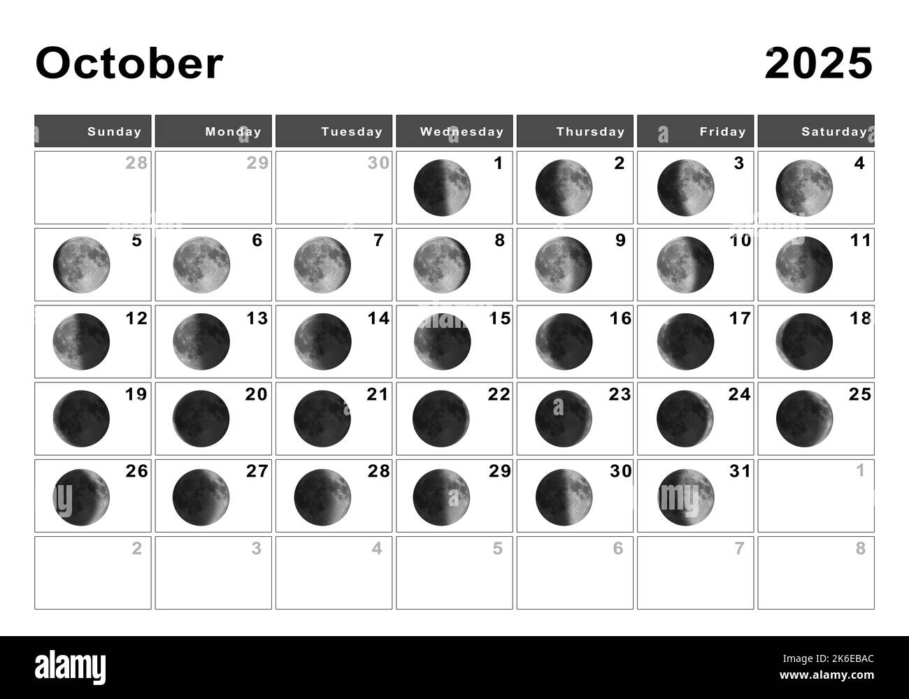 Calendar October 2025 Hi res Stock Photography And Images Alamy