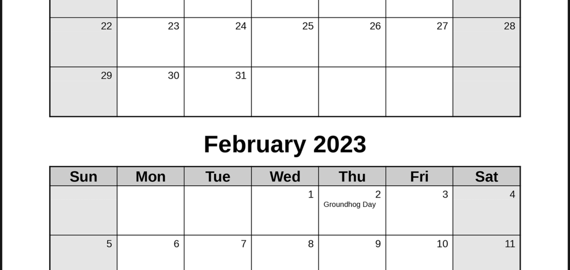 CalendarsThatWork Double Month