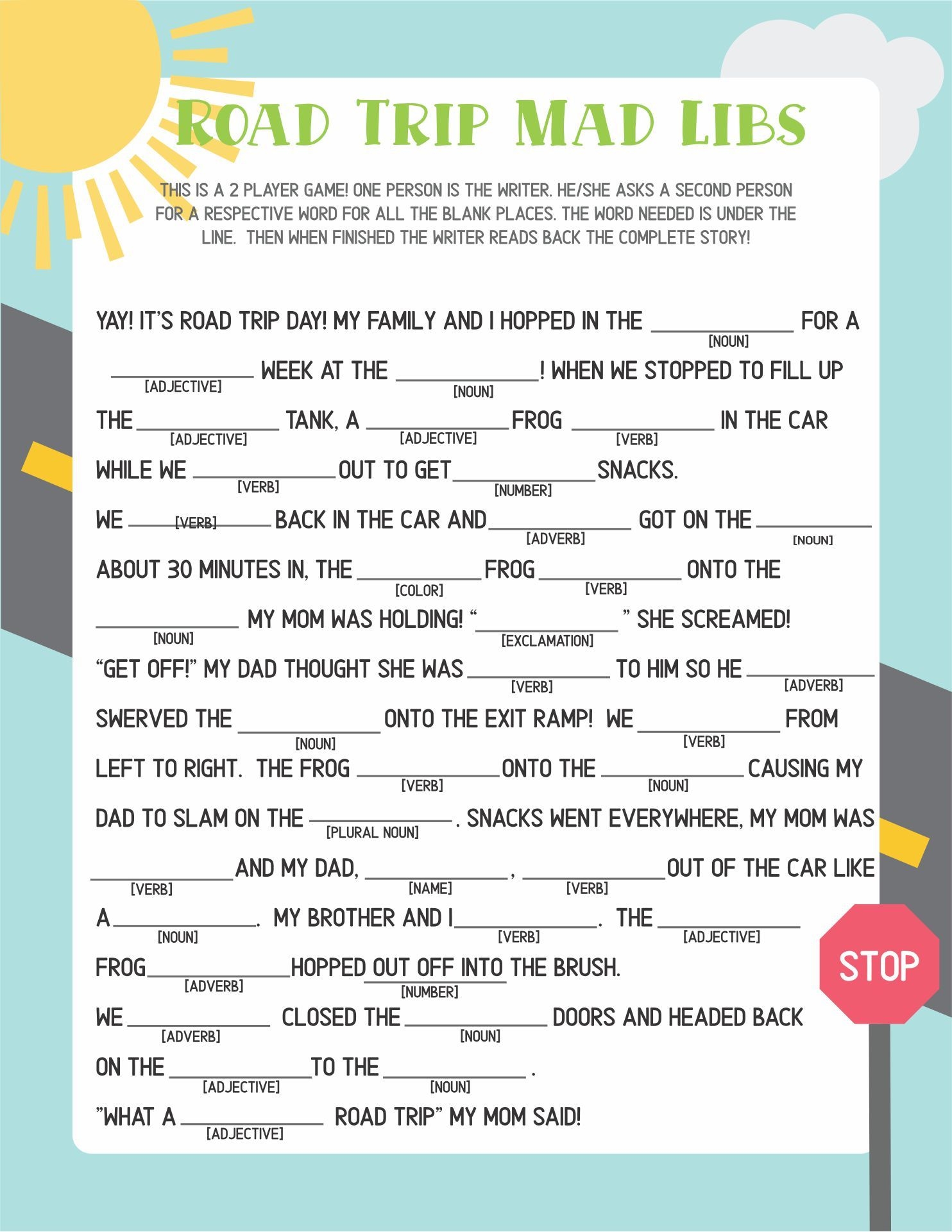 Camping Mad Libs 20 Free PDF Printables Printablee Camping Mad Libs 20 Free PDF Printables Printablee