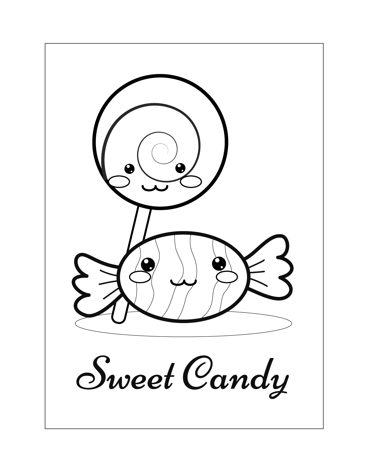 Candy Coloring Pages Printable Coloring Pages FREE
