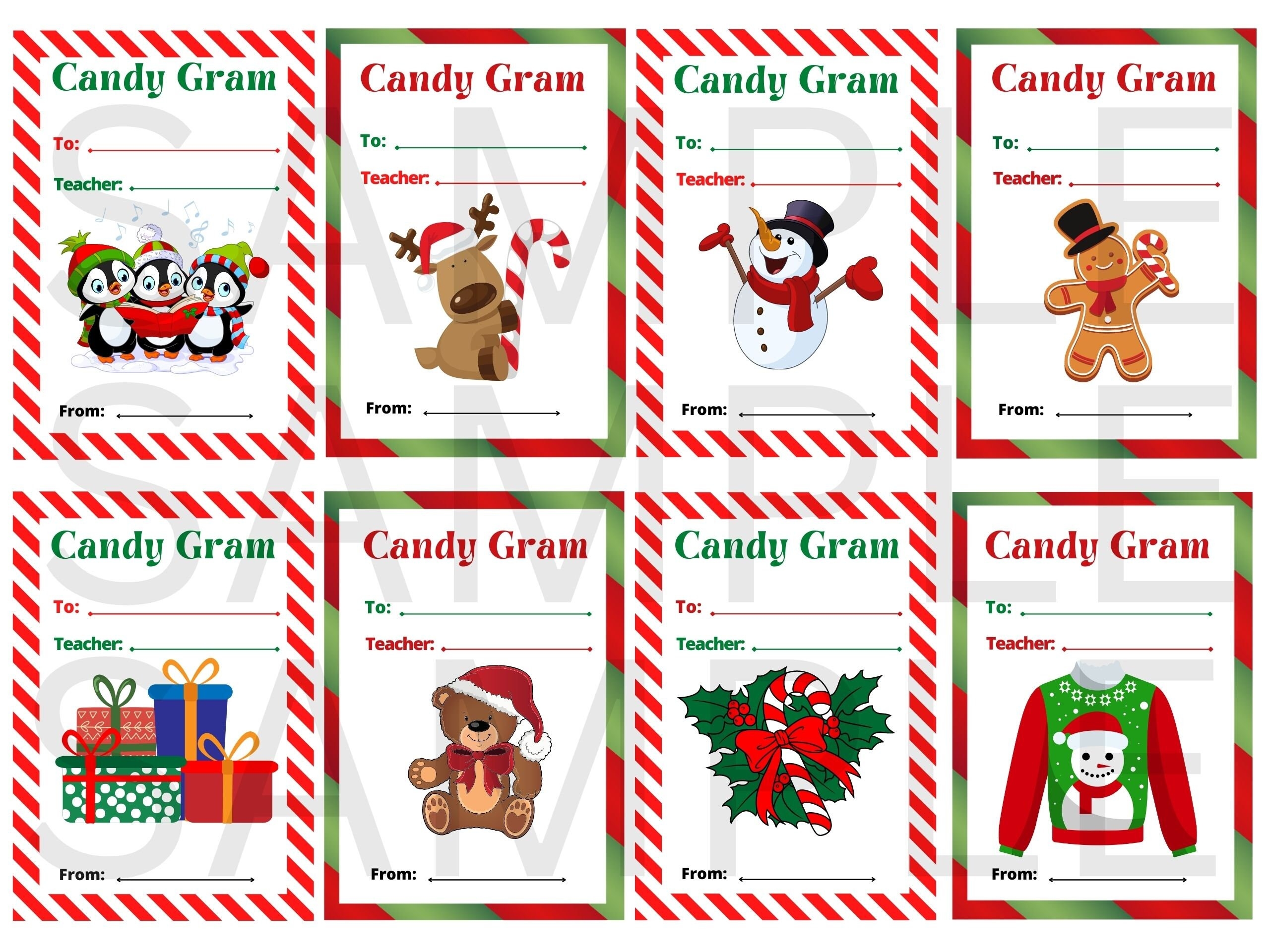 Candy Grams Christmas Candy Cane Gift School PTA PTSA Fundraiser 8 Printable Tags On A Page In Color Etsy Candy Grams Christmas Candy Cane Gift School PTA PTSA Fundraiser 8 Printable Tags On A Page In Color Etsy