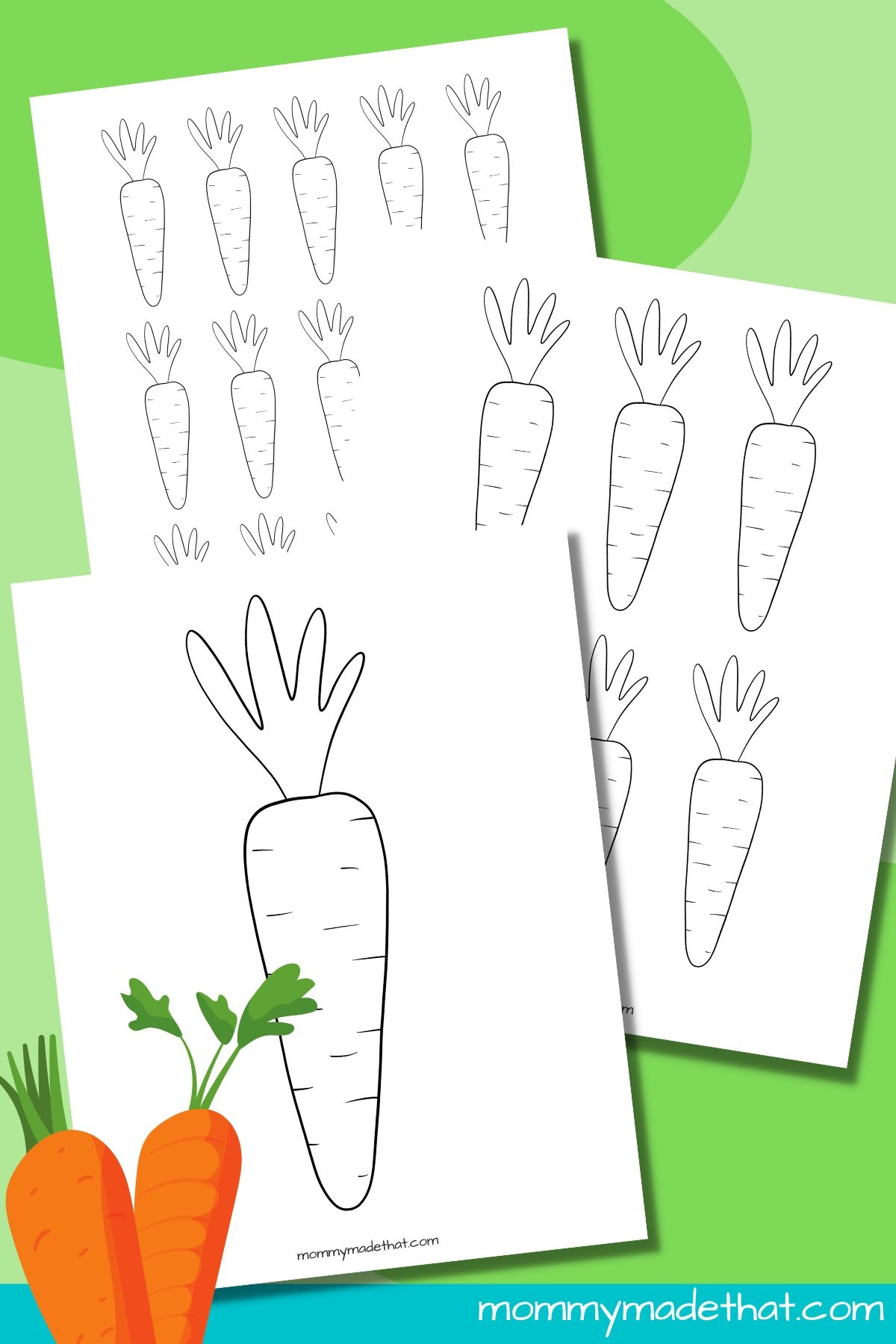 Free Printable Carrot Template