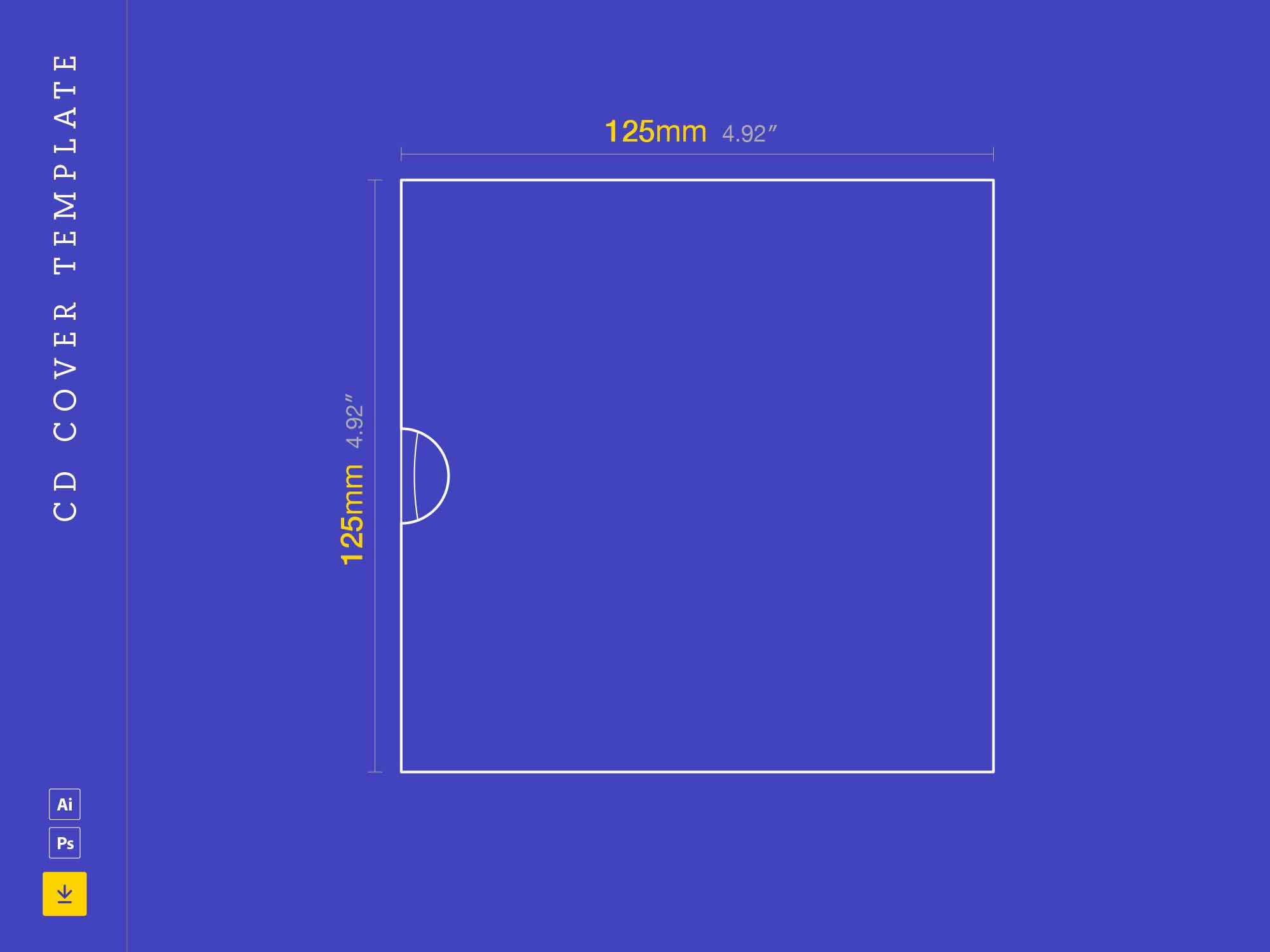 CD Cover Template AI SVG Vector Free Download IMockups