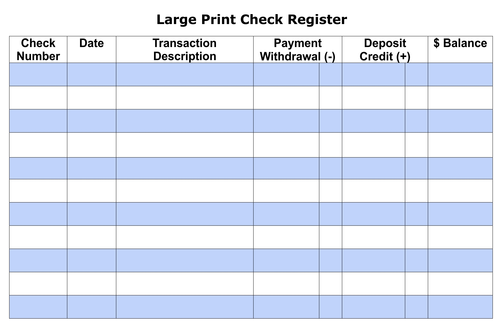Checkbook Register 10 Free PDF Printables Printablee Worksheets Library