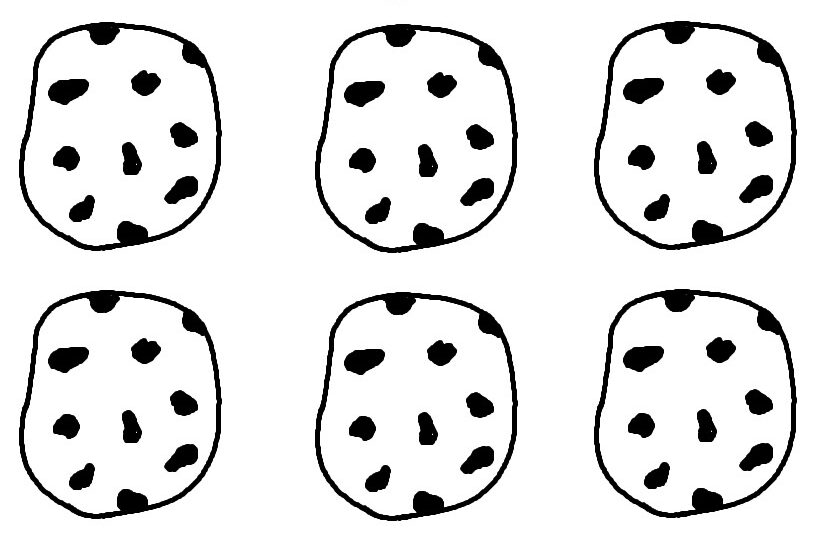 Chocolate Chip Cooke Printable Template