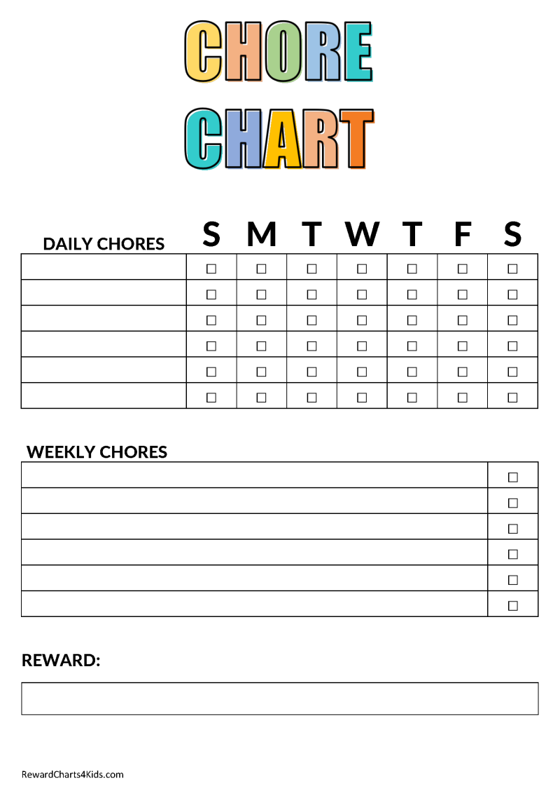 Chore Chart Template
