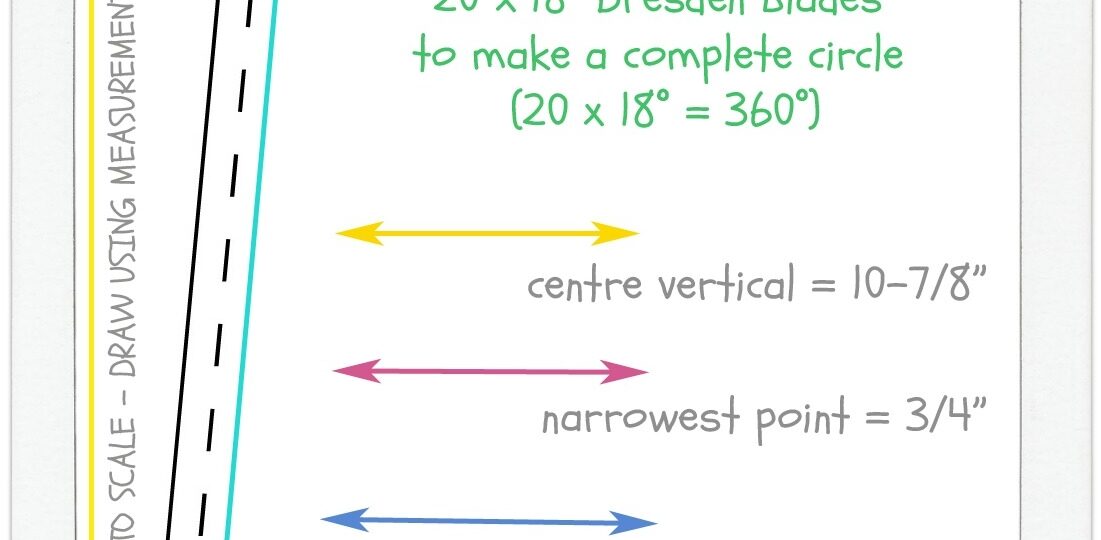 Chris Dodsley mbCD How To Make A Dresden Plate Blade Template