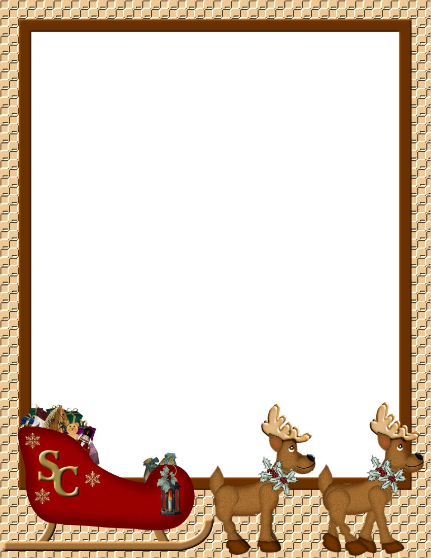 Christmas 1 FREE Stationery Template Downloads