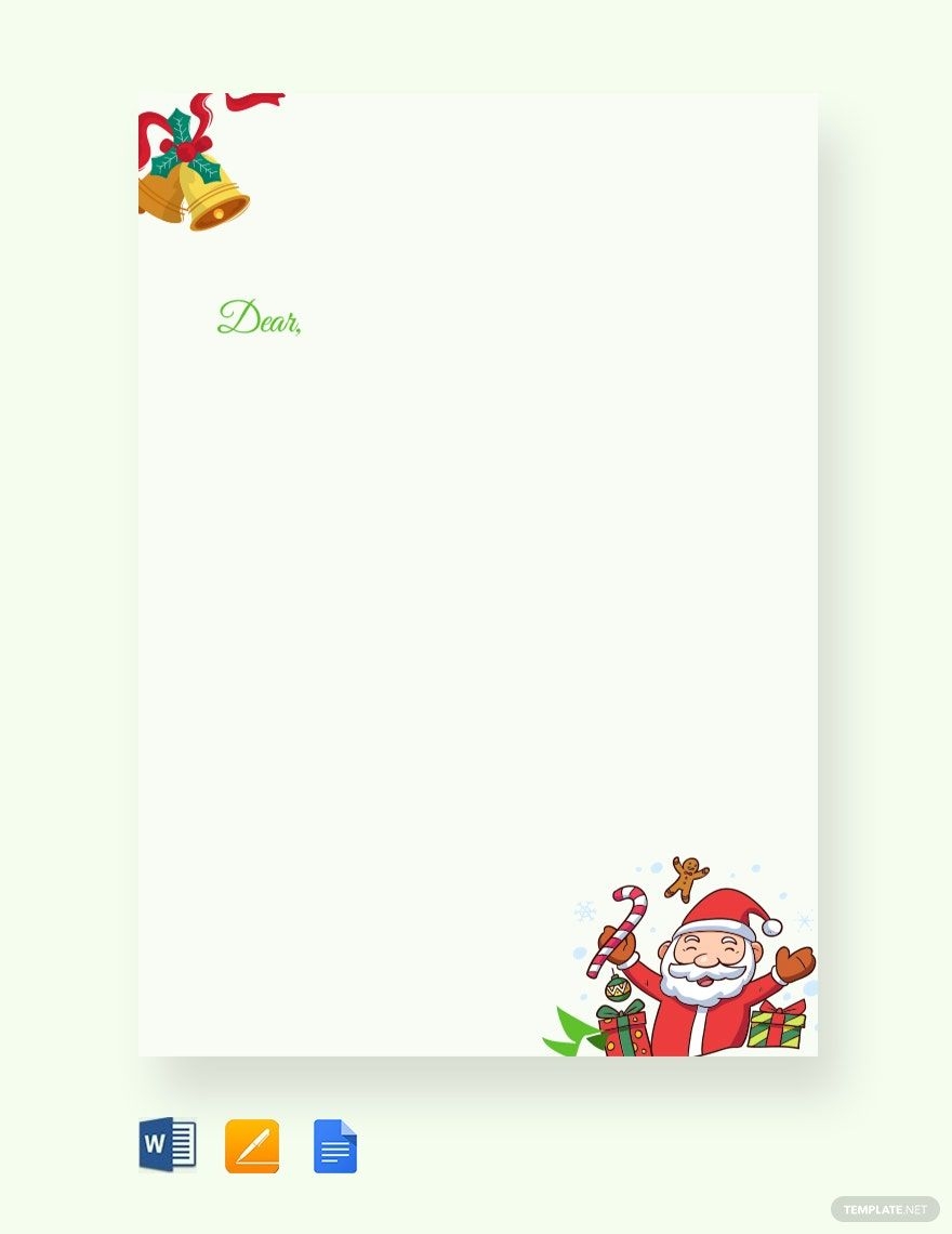 Christmas Letter In Pages Word Google Docs PDF Download Christmas Letter In Pages Word Google Docs PDF Download