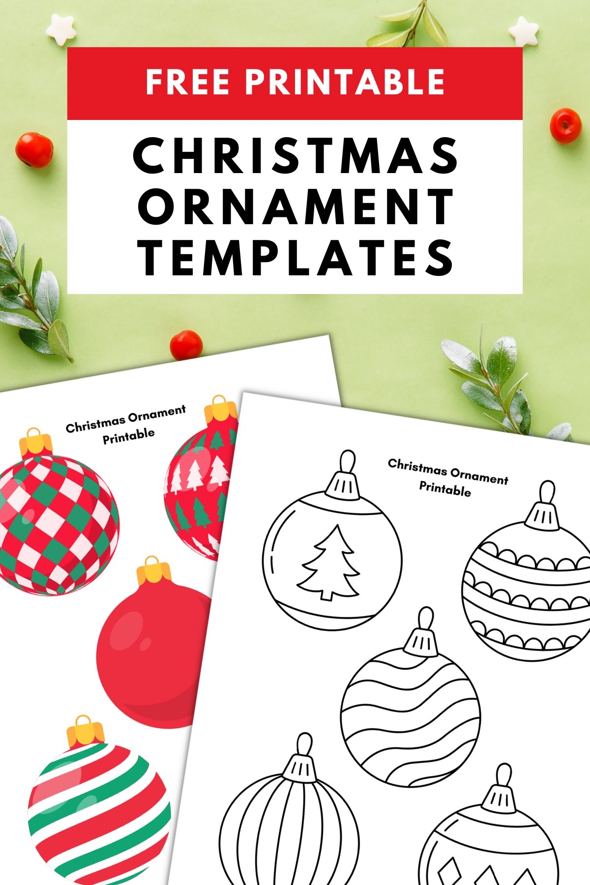 Christmas Ornament Printable Gathering Beauty Christmas Ornament Printable Gathering Beauty