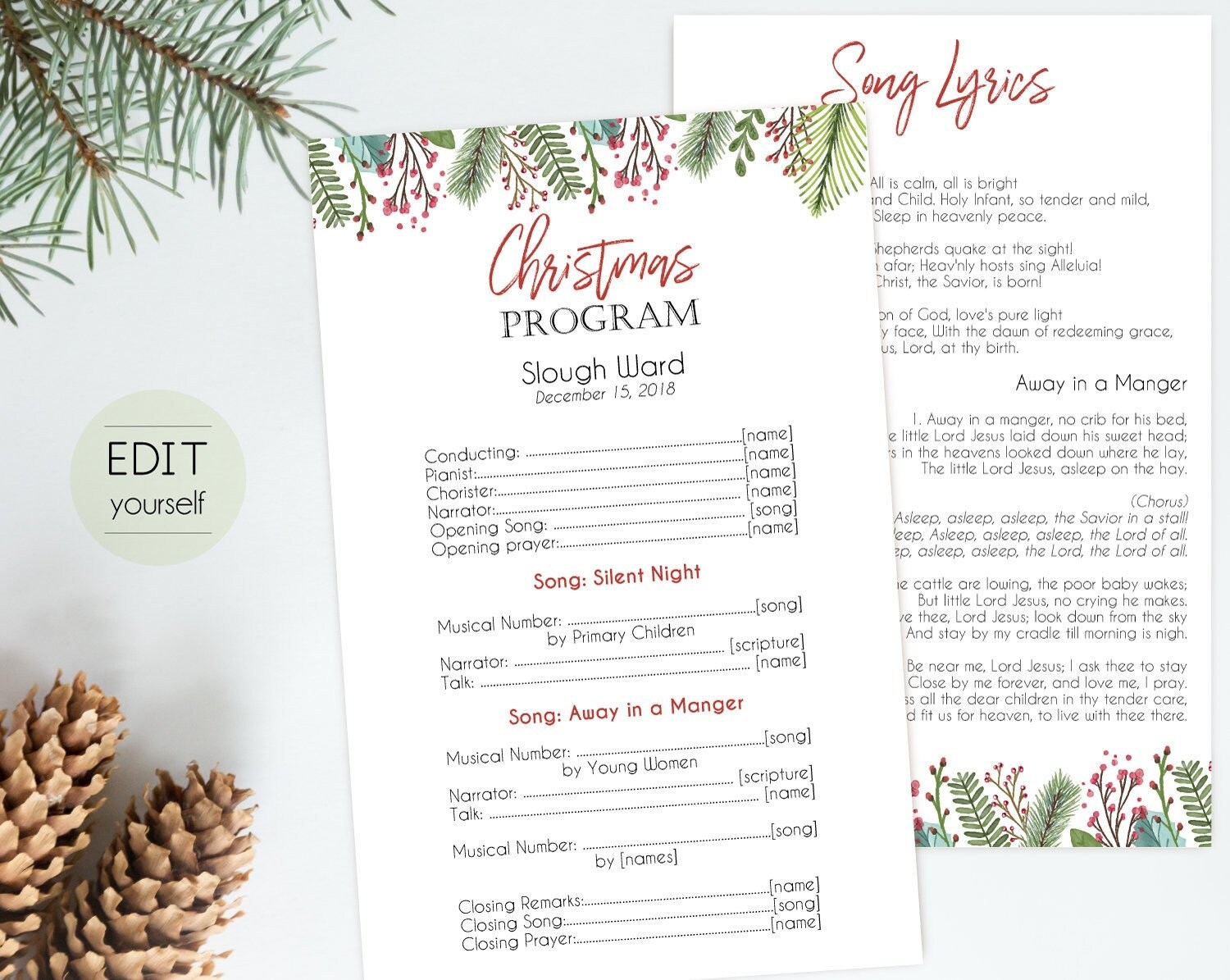 Christmas Program Editable PDF Editable Template Editable Text Instant Download Program PDF Etsy UK Christmas Program Editable PDF Editable Template Editable Text Instant Download Program PDF Etsy UK