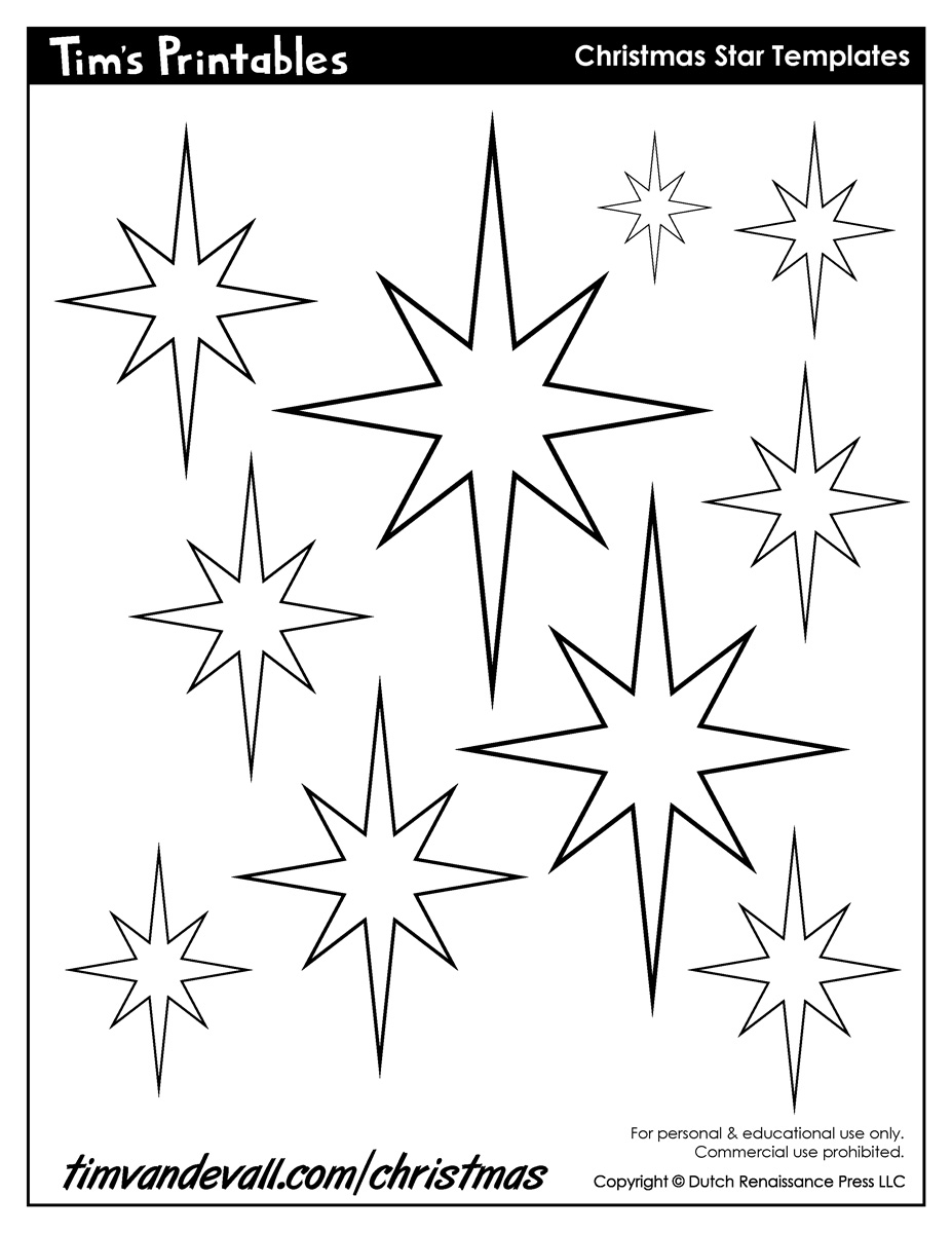 Christmas Star Templates Christmas Star Templates