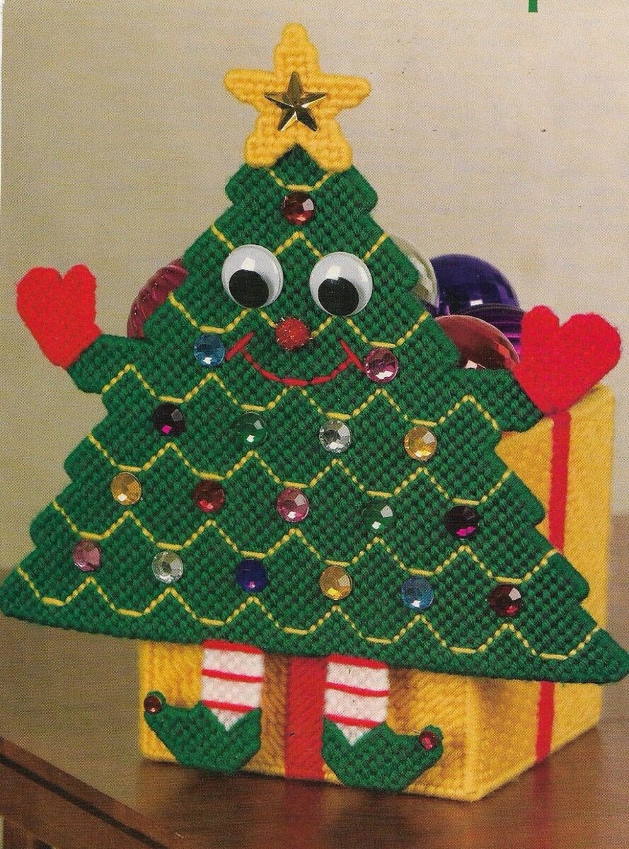CHRISTMAS TREE SURPRISE BOX PLASTIC CANVAS PATTERN INSTRUCTIONS HTF EBay CHRISTMAS TREE SURPRISE BOX PLASTIC CANVAS PATTERN INSTRUCTIONS HTF EBay
