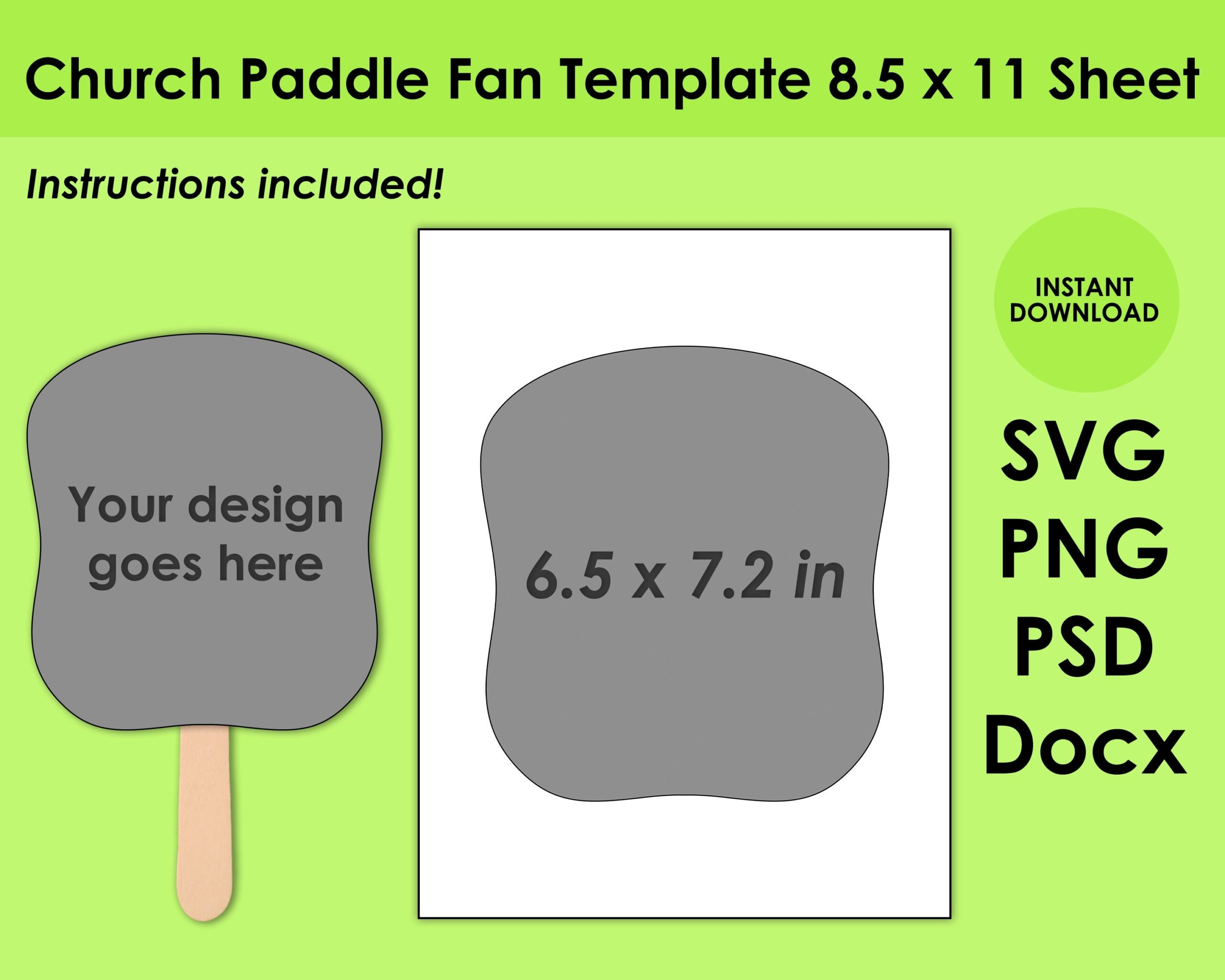 Printable Free Fan Template