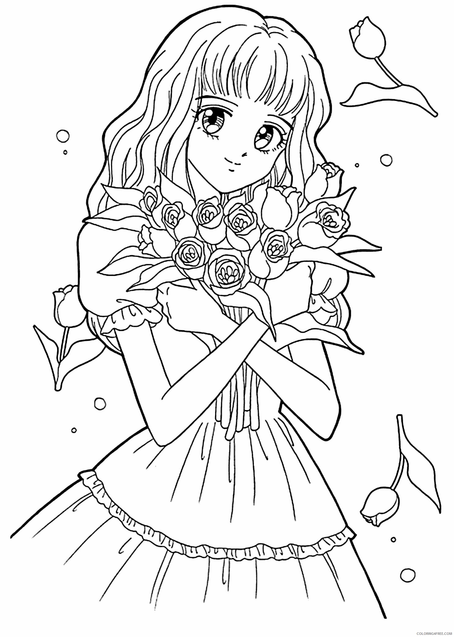 Anime Coloring Pages Free Printable Anime Coloring Pages Free Printable