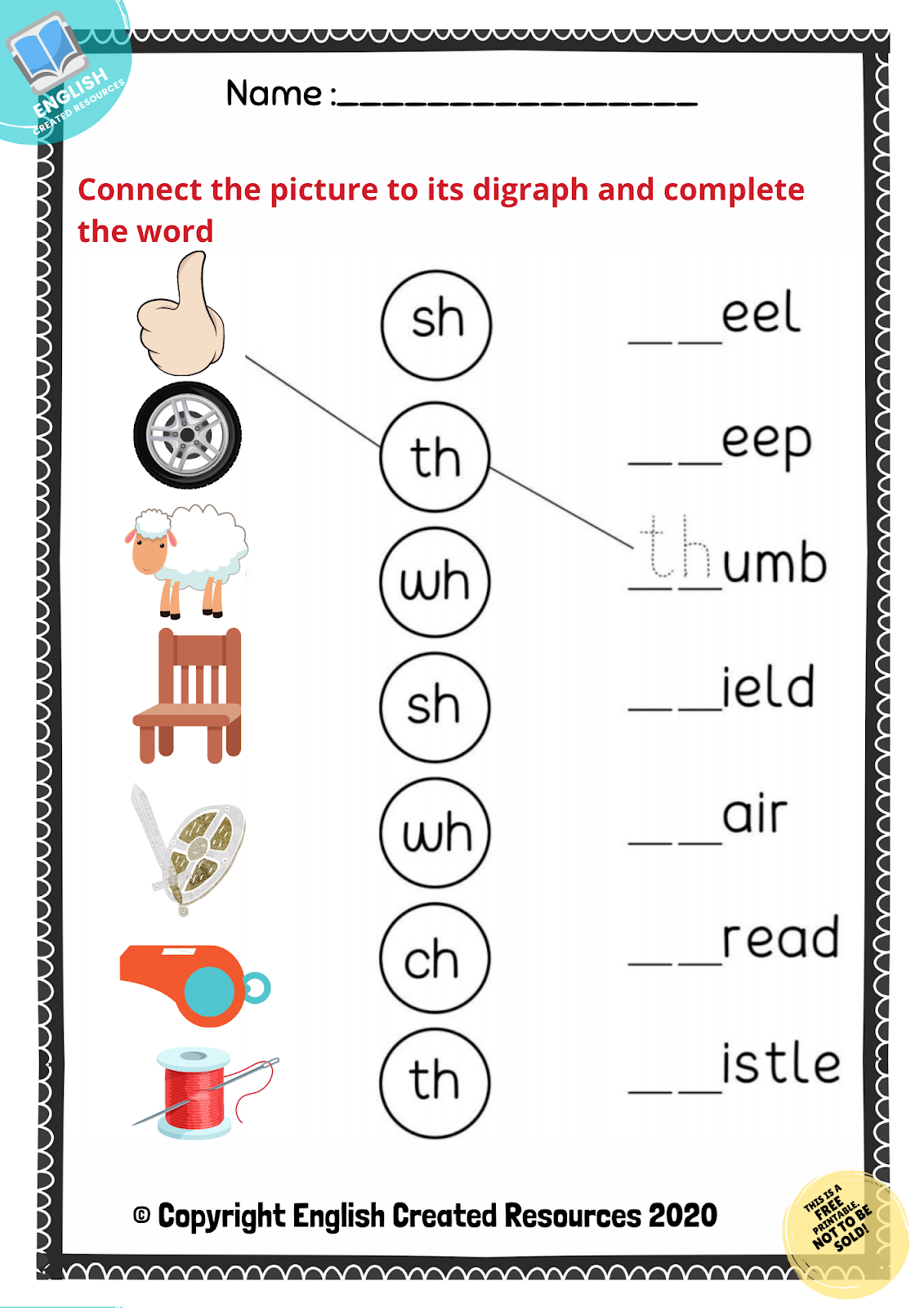 Consonant Digraphs Worksheets English Created Resources  Consonant Digraphs Worksheets English Created Resources