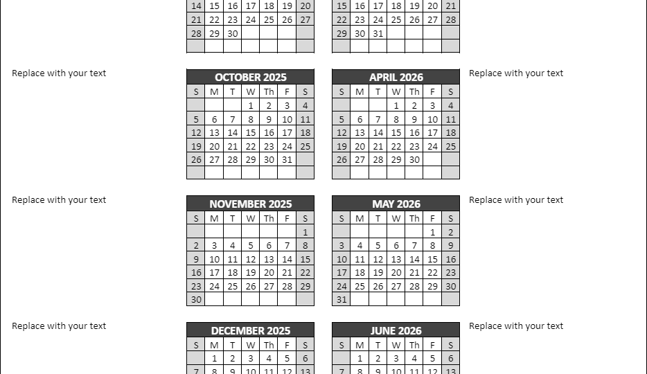 Control Alt Achieve Google Docs Calendar Templates For The 2025