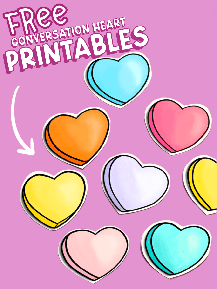 Conversation Heart Printable Printable Party Favors