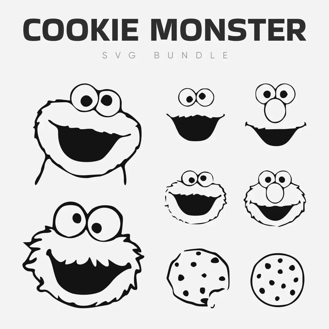 Cookie Monster SVG Bundle Cookie Monster SVG Bundle