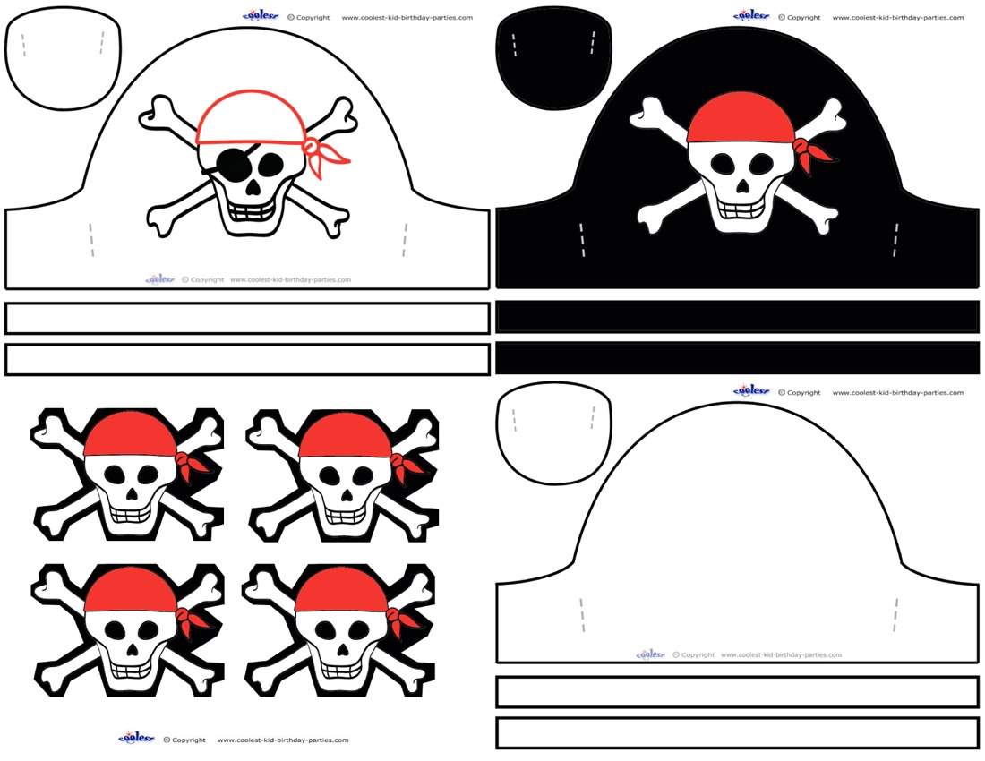Cool Printable Pirate Hats Coolest Free Printables Cool Printable Pirate Hats Coolest Free Printables