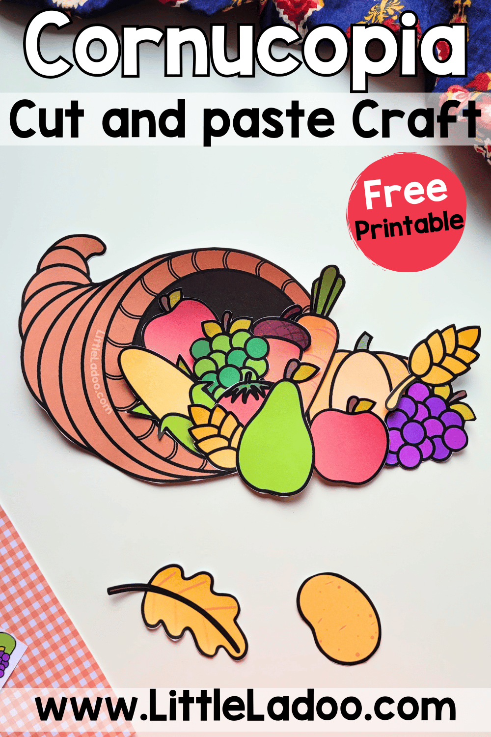 Free Printable Cornucopia Template Free Printable Cornucopia Template