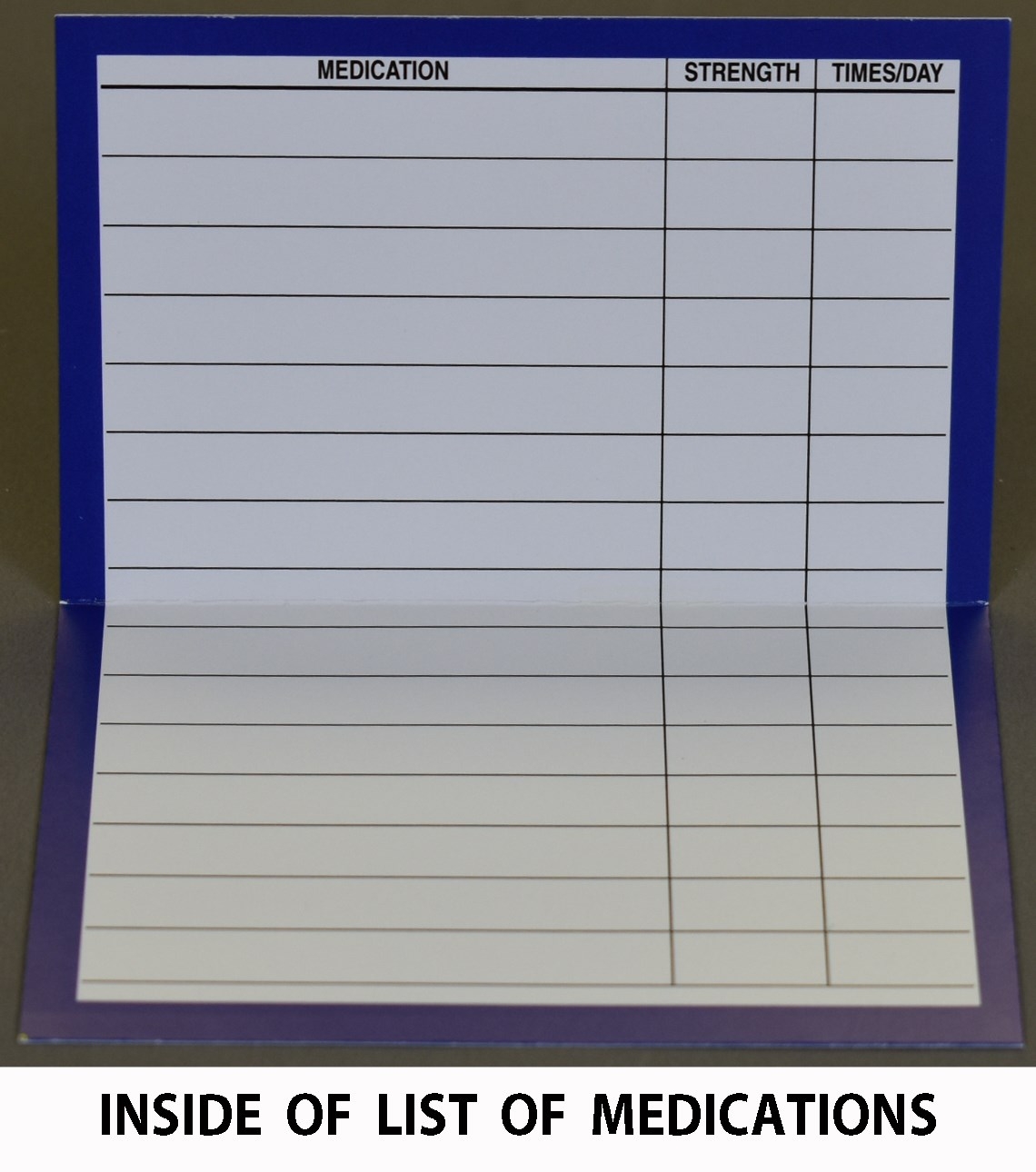 Covap Medical Record Wallet Cards