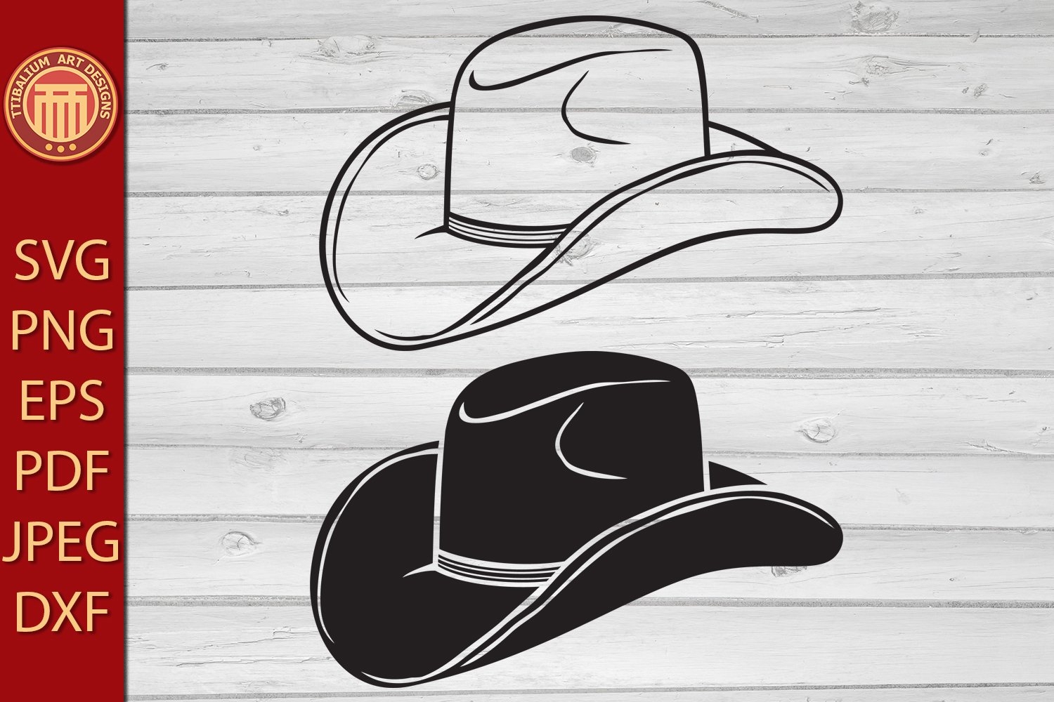 Cowboy Hat Eps Jpg Dxf Svg Pdf Png Files 2220653 