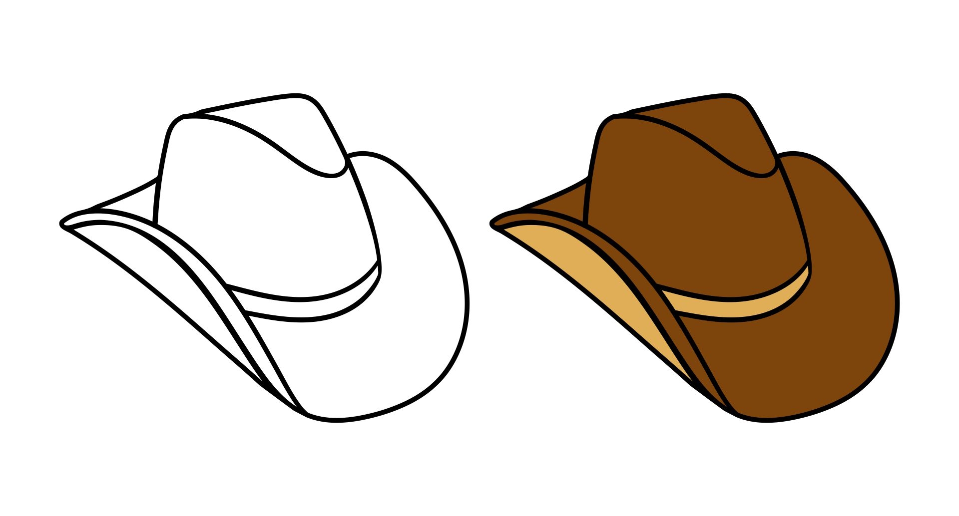 Cowboy Hat Template 10 Free PDF Printables Printablee