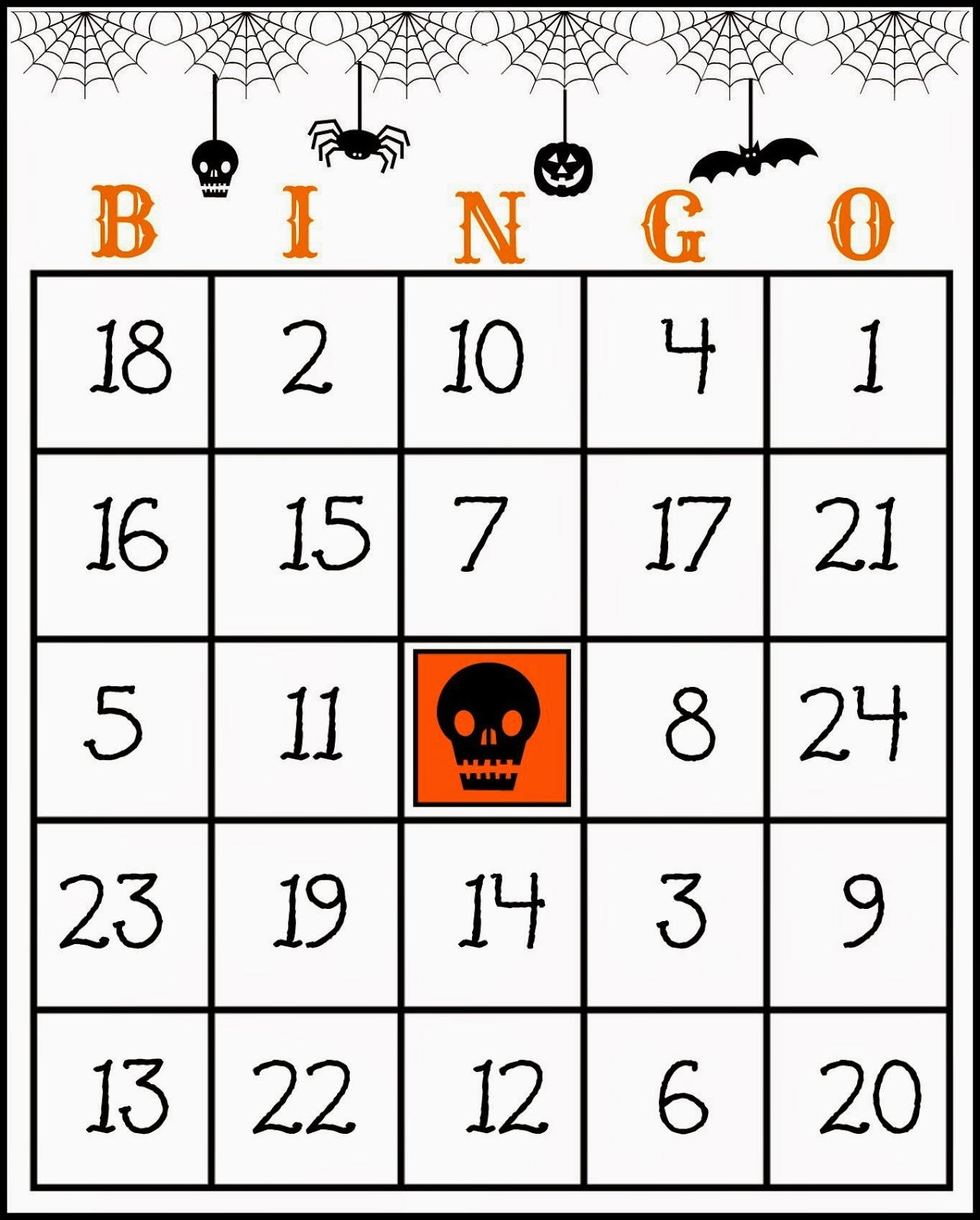 Crafty In Crosby Free Printable Halloween Bingo Game