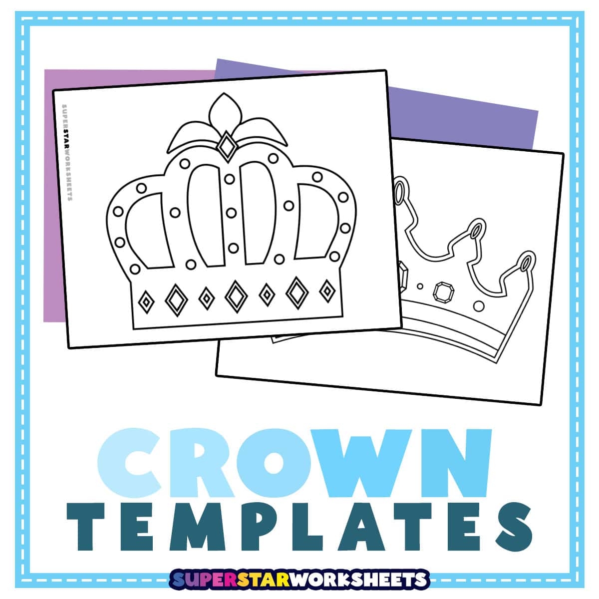 Crown Template Superstar Worksheets Crown Template Superstar Worksheets