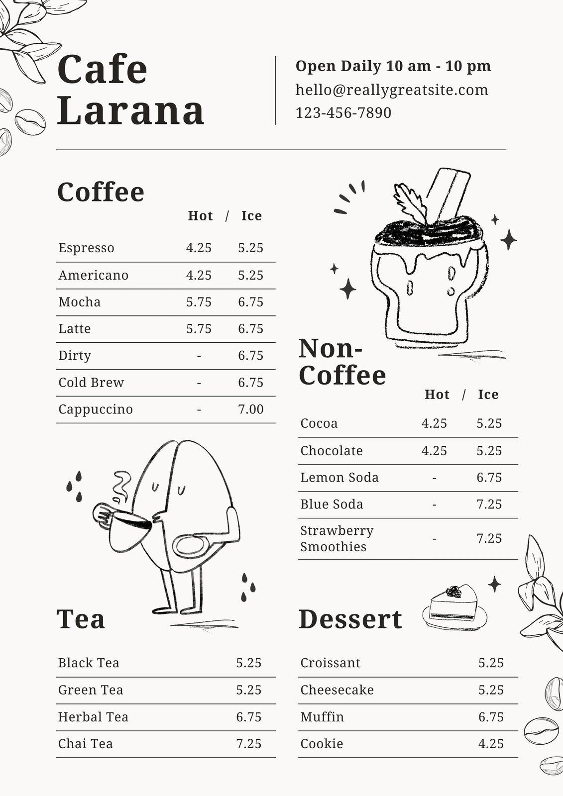 Customize 1 439 Coffee Menu Templates Online Canva Customize 1 439 Coffee Menu Templates Online Canva