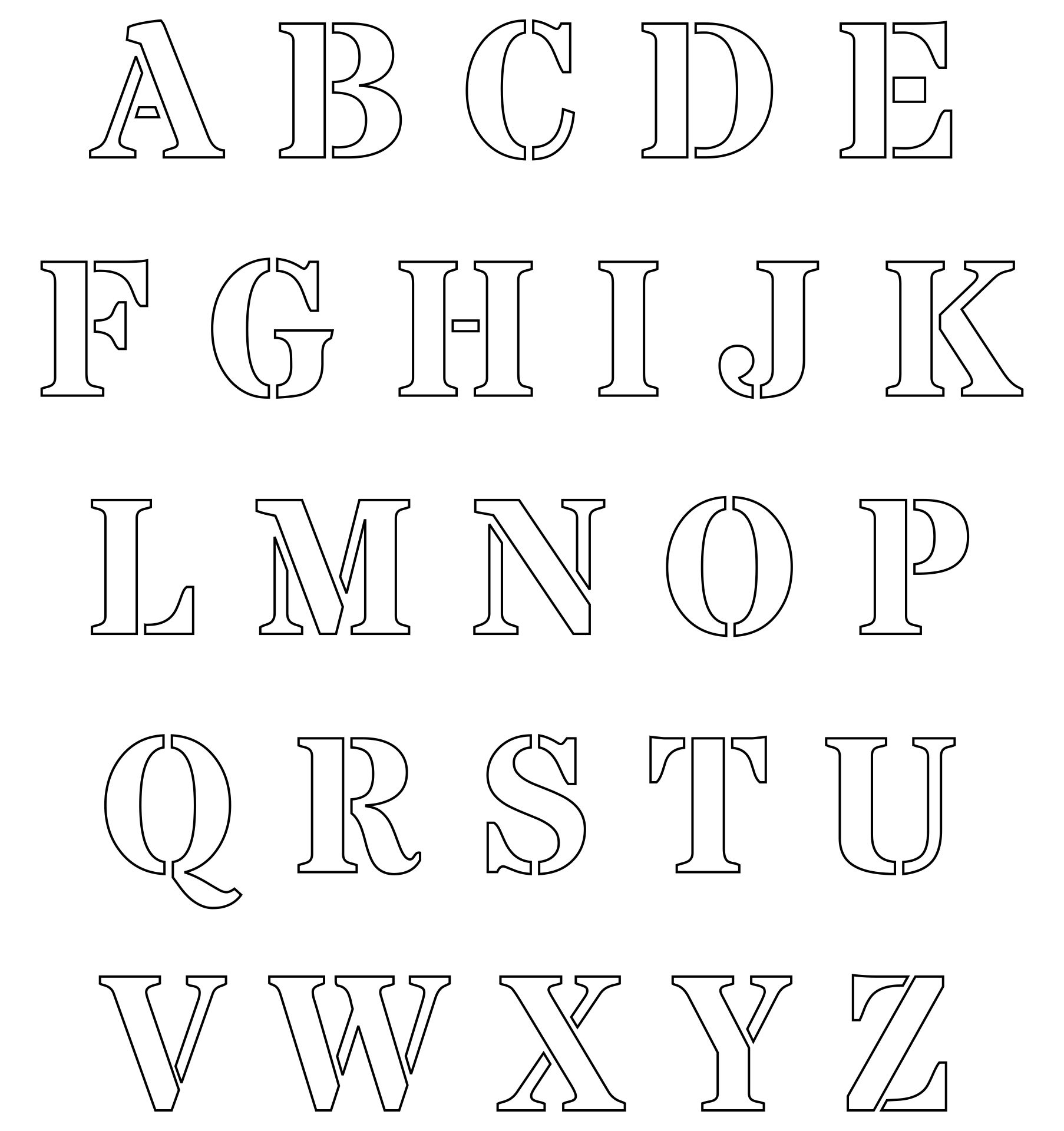Cut Out Letters 20 Free PDF Printables Printablee