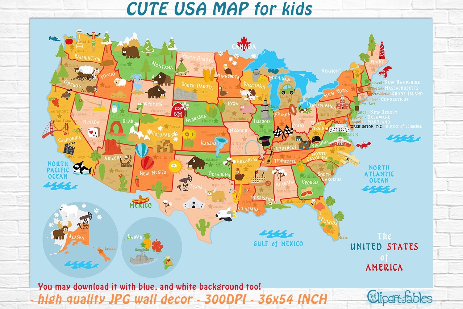 Printable USA Map Printable USA Map